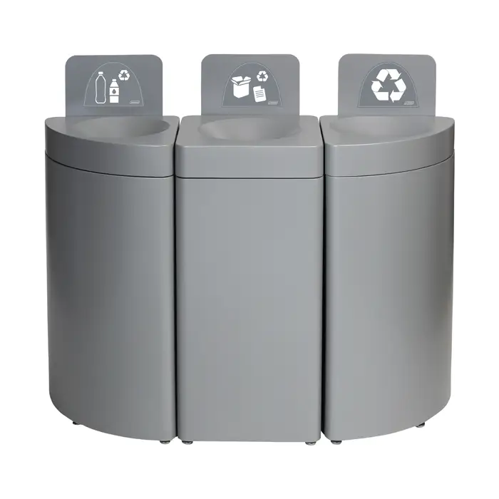 Design-sorteringsspande i metal – modulopbygget