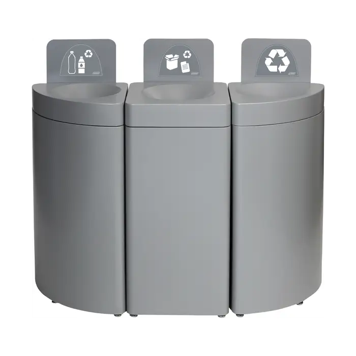 Design-sorteringsspande i metal – modulopbygget