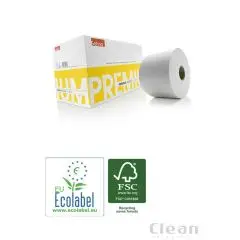 Satino toiletpapir- kompakt rulle, 100 mtr. 24 ruller pr. krt. - Wepa Satino Toiletpapir