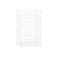 Trådkurv, hvid, 47 liter stor model, væghængt eller fritstående - Trådkurve