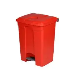 Pedalspand rød 70 liter i kraftig kvalitet - 