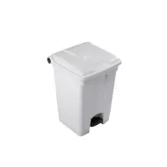 Pedalspand, hvid 45 liter i kraftig konstruktion. - Pedalspande 45 liter