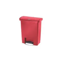 Pedalspande plast, rød, 30 liter Rubbermaid SlimJim serie - Pedalspande 30 liter