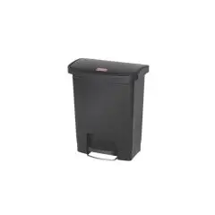 Pedalspande plast, sort, 30 liter Rubbermaid SlimJim serie - 