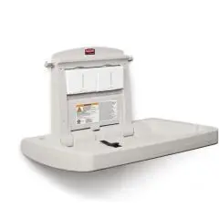 Puslebord væghængt, professionel horisontalt udgave fra Rubbermaid. - Pusleborde væghængte