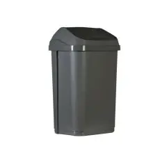 Affaldsspand med vippelåg, grå 25 liter - Probbax