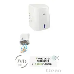 Copt'air - håndtørrer, hvid med smart dyse system - Toiletudstyr
