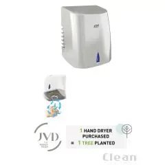 Copt'air - håndtørrer, alu silver med smart dyse system - Toiletudstyr