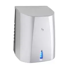 Håndtørrer, Sup'air med blåt LED, silver - Håndtørrer