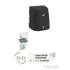 Copt'air - håndtørrer sort med smart dyse system - Toiletudstyr
