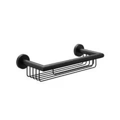 Væghængt kurv til bruseniche - til shampoo mm., mat sort - Nimbus - Indretning på badeværelset