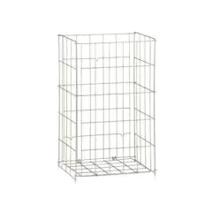 Trådkurv, rustfri stål, 47 liter stor model, væghængt eller fritstående - Trådkurve