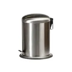 Pedalspand, rustfri stål, 5 liter toiletspand med indvendig beholder - Pedalspande 5 liter