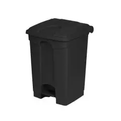 Pedalspand sort 70 liter i kraftig kvalitet. 70% recycling - Probbax