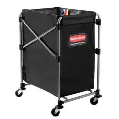 Foldbart vaskestativ, 150 liter, X-cart Rubbermaid, inkl. 1 stk x 150 ltr. vinylpose - Hotel Housekeeping