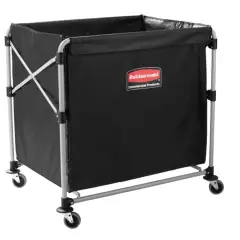 Foldbart vaskestativ, 300 liter, X-cart Rubbermaid, inkl. 1 stk. 300 liter vinylpose - Hotel Housekeeping