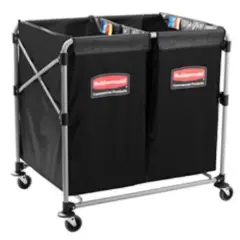 Foldbart vaskestativ, 300 liter, X-cart Rubbermaid, inkl. 2 stk. x 150 ltr. vinylpose - Hotel Housekeeping