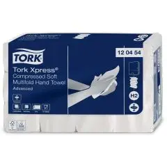 Tork Håndklædeark H2 Advanced, M-Fold 2-lag komprimerede, L32xB21.2xD8,2cm Mix Hvid, 12 pk x 200 stk/krt. Art nr. 120454 - Tork Håndklædeark og håndklæderuller
