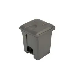 Pedalspand, grå 45 liter, i kraftig konstruktion. - Pedalspande 45 liter