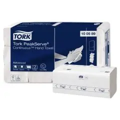 Tork Håndklædeark H5 Advanced, Interfold 1-lag L22.5xB20.1xD8.4cm Hvid, 12 pk x 270 stk/krt. Art nr. 100589 - 